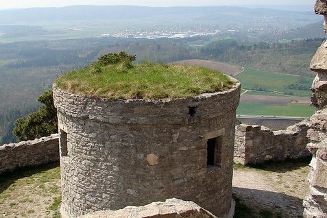 Aussicht von einem Burgberg