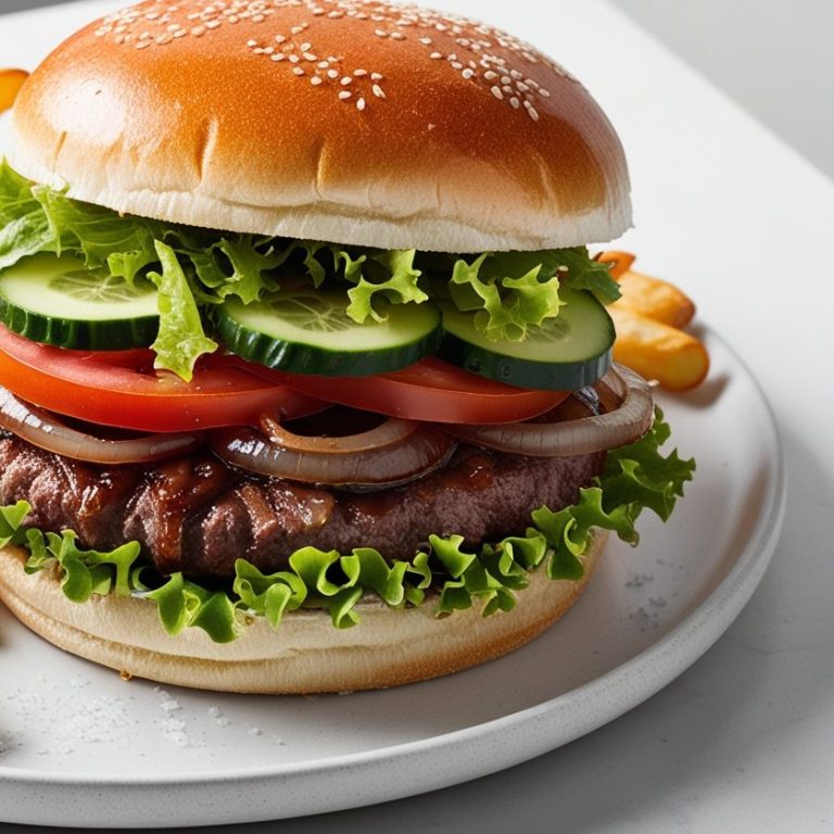 Bild von einem klassischen Burger